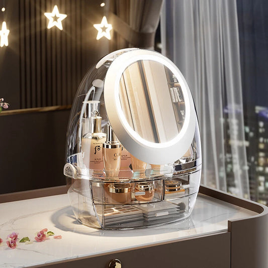 LED Mirror Cosmetics & Jewelry Organizer Heavy Quality