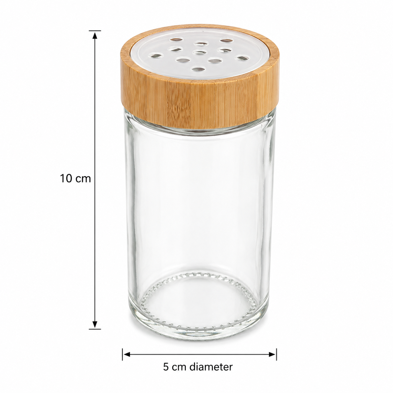 Bamboo 8-Jar Upright Spice Rack Organizer
