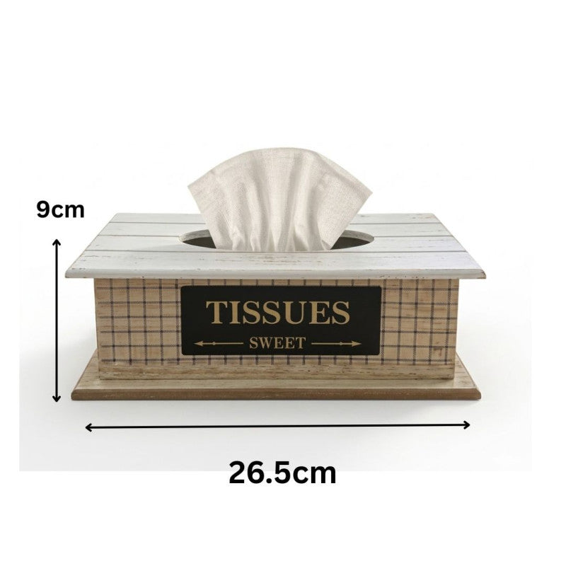 Elegant Decorative Wooden Tissue Box Holder