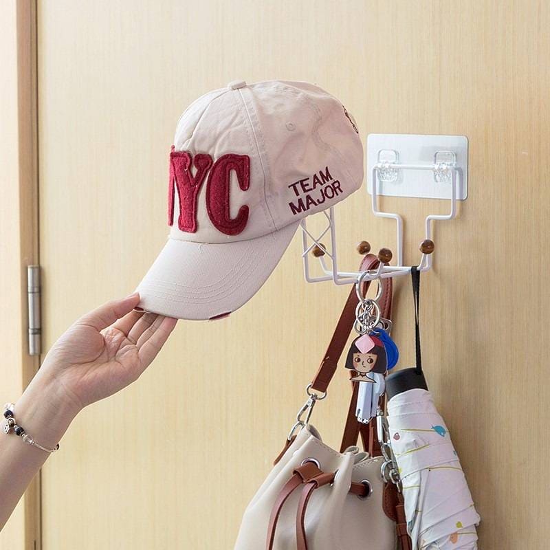 Multipurpose Wall Mounted Heavy Duty Storage Hook Organizer