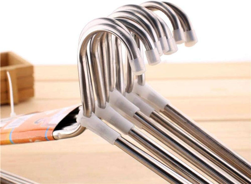 10Pcs Pack Stainless Steel Hangers Heaven Quality