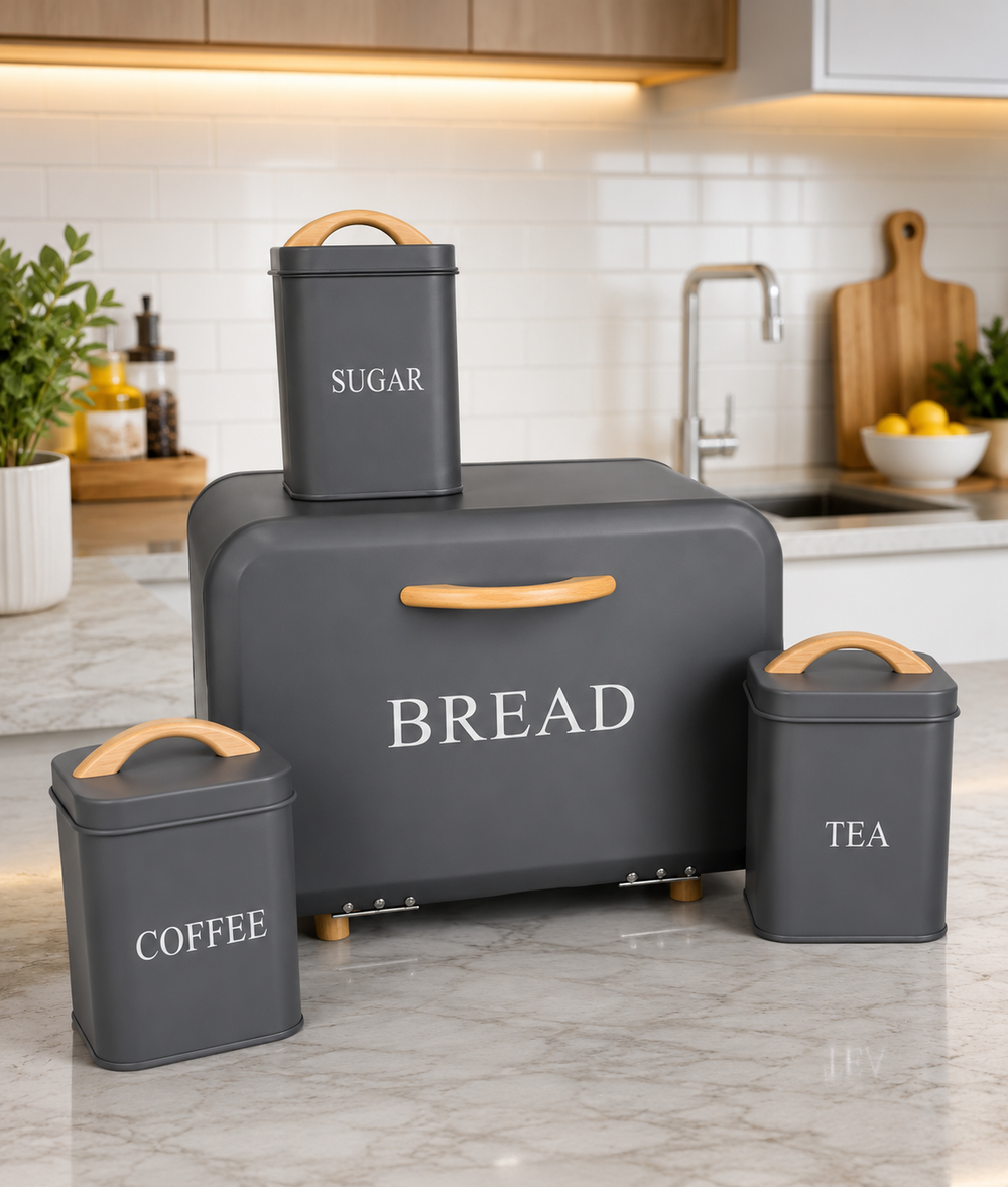 Modern Nordic Style Bread Box Set