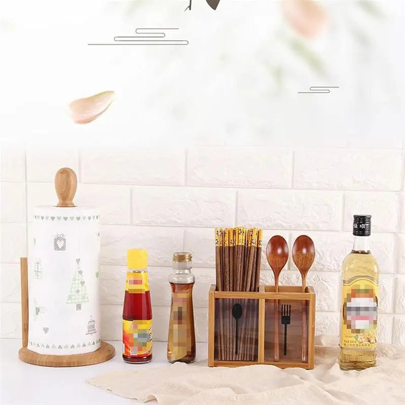 Bamboo Wooden Spoon Holder