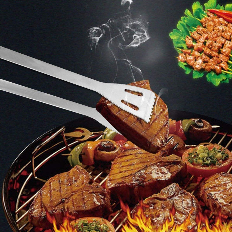 5Pcs Stainless Steel BBQ Grill Tools Set With Carry Bag
