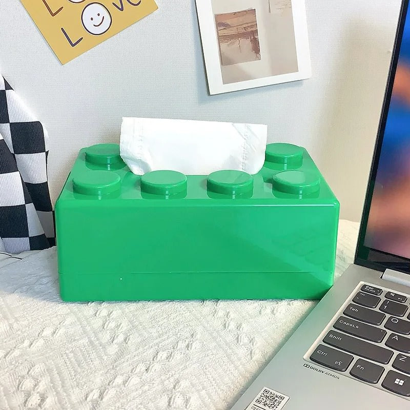 Construction Brick Style Creative Tissue Box Holder