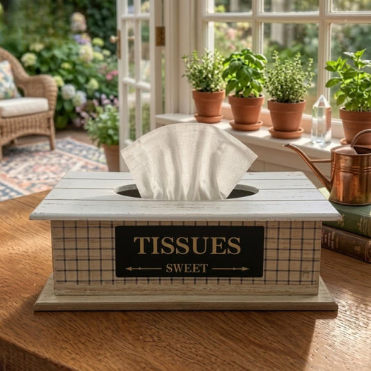 Elegant Decorative Wooden Tissue Box Holder