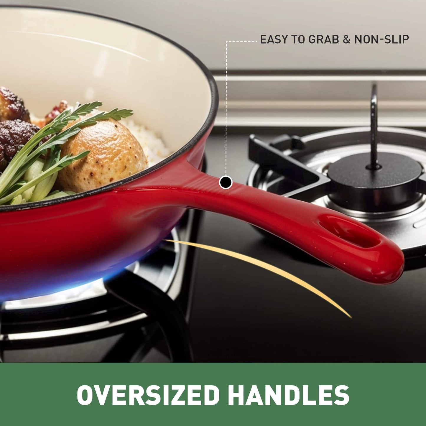 Luxury Premium 11-Pieces Enamel Cast Iron Cookware Set By OSEE