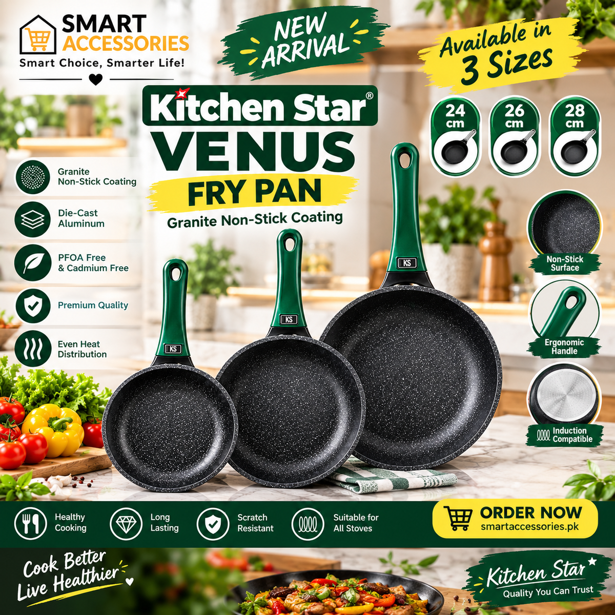 Premium Quality Non-Stick Frying Pan