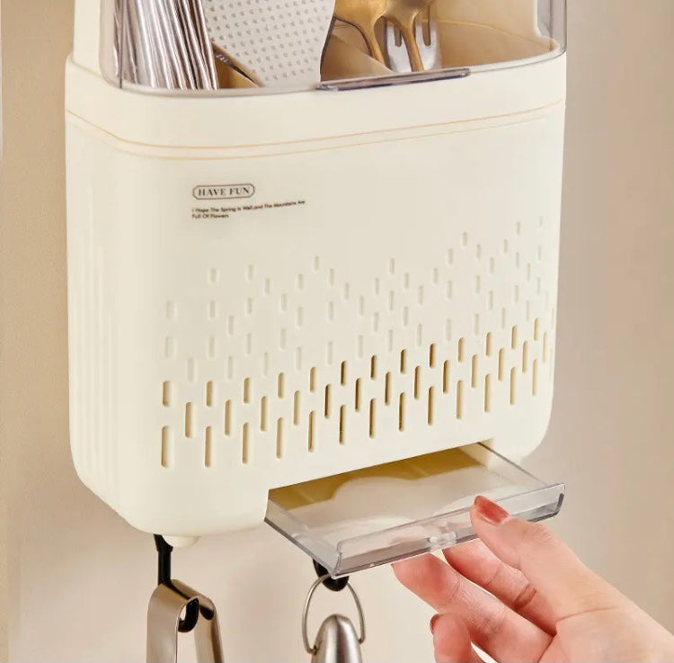 Wall Mounted Premium Quality Kitchen Cutlery Storage Organizer