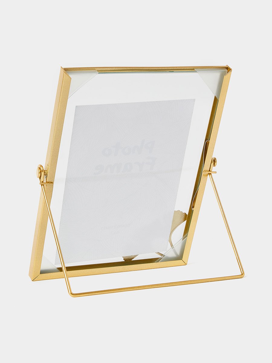 Elegant Gold-Toned Tabletop Photo Frame