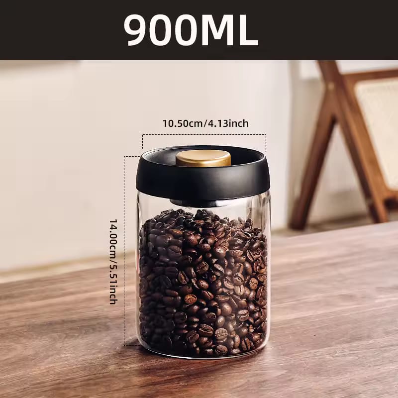Luxury Quality Kitchen Airtight Glass Storage Jars (3 Different Sizes)