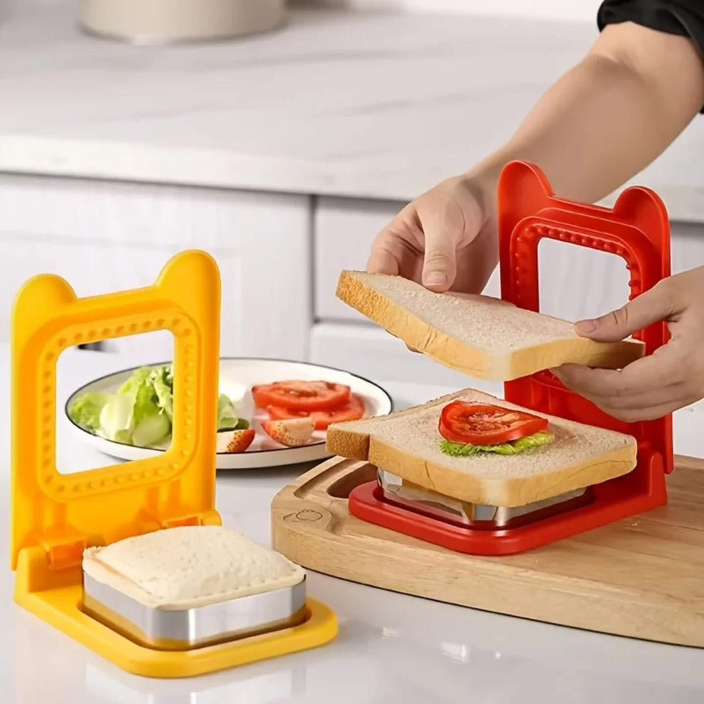 Stainless Steel Pocket Sandwich Maker Fun Sandwich Cutter and Sealer for Kids