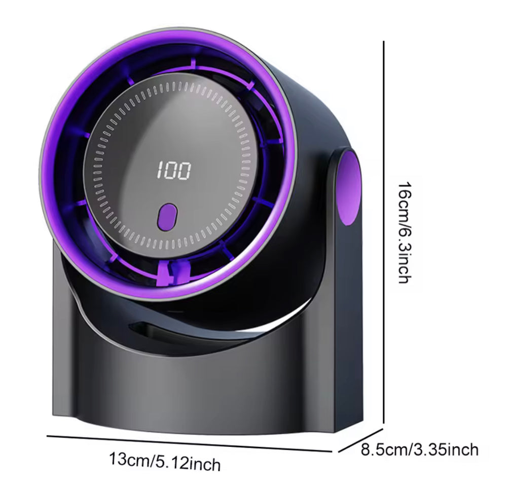 Multi-Functional Rechargeable Fan With Digital Display