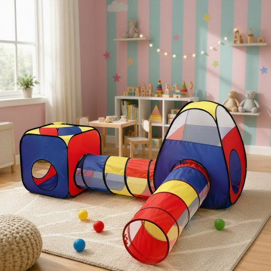 Multi-Tunnel Babies Play Tent Set