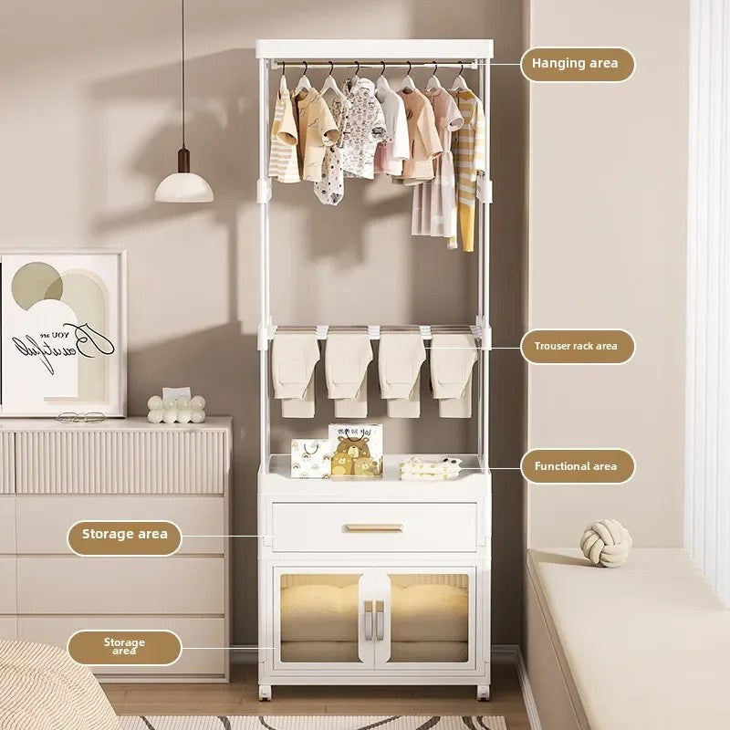 Portable Multifunctional Baby Wardrobe And Storage Cabinet
