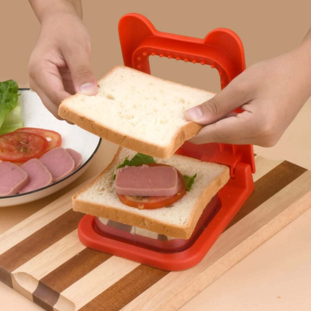 Stainless Steel Pocket Sandwich Maker Fun Sandwich Cutter and Sealer for Kids