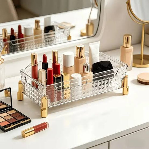 Transparent Desktop Cosmetics Storage Organizer