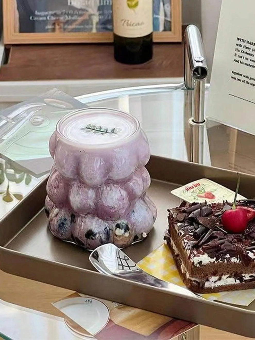 Unique Heat Shaped Glass Coffee Cup