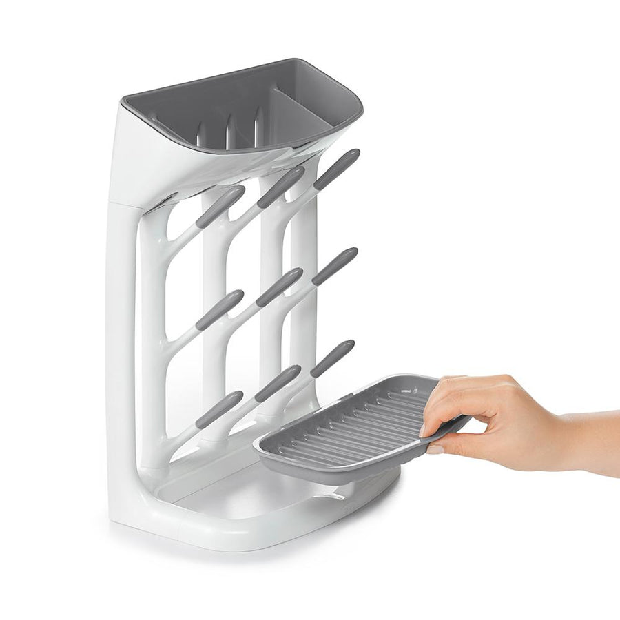 OXO Tot Space-Saving Baby Bottle Drying Rack, Compact Dish Drying Rack with Removable Trays