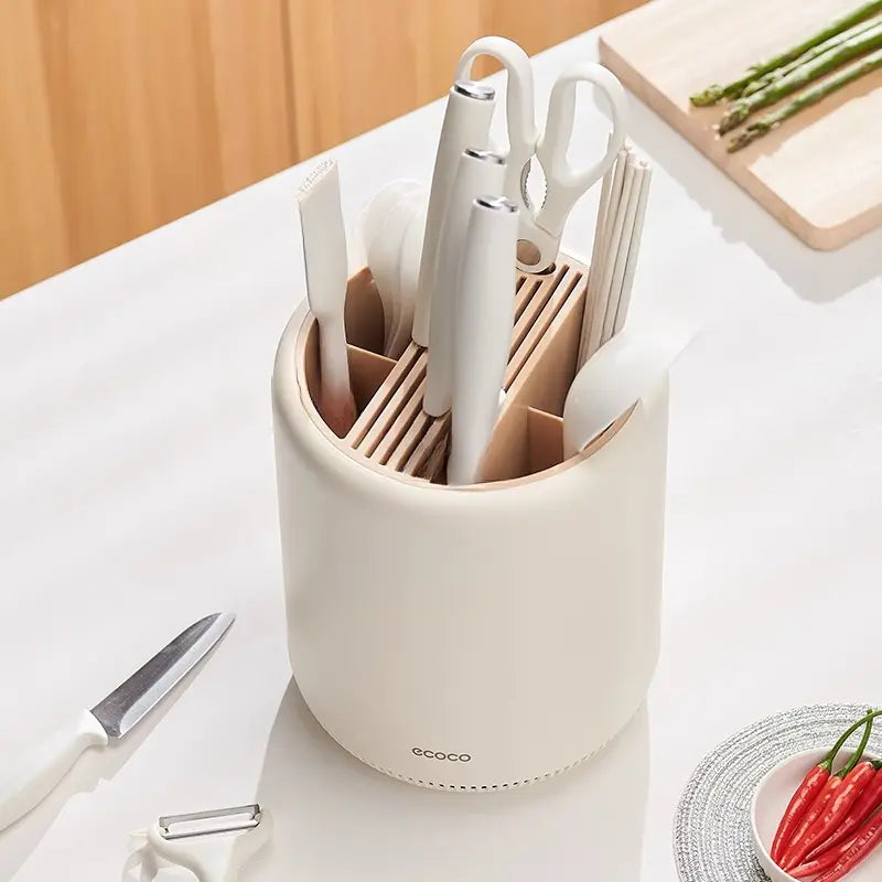 Ecoco 360° Rotating Knife Holder and Utensil Organizer