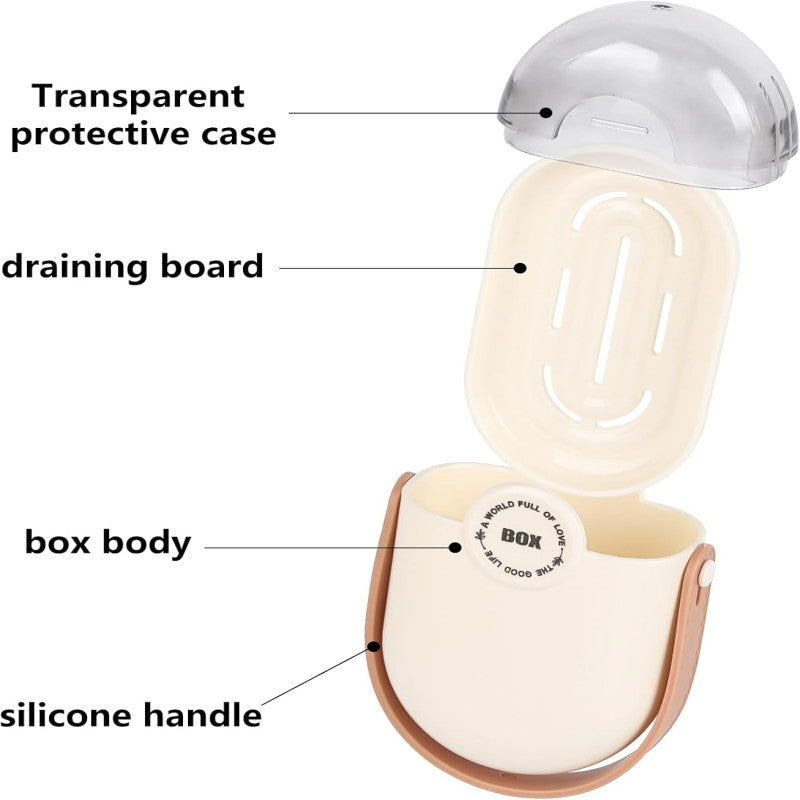 Anti-Leak Transparent Portable Travel Soap Box