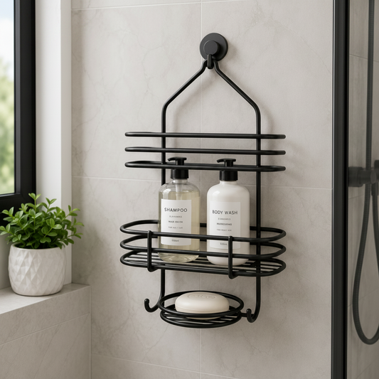 Danny Home 2-Tier Hanging Shower Caddy with a Soap Dish
