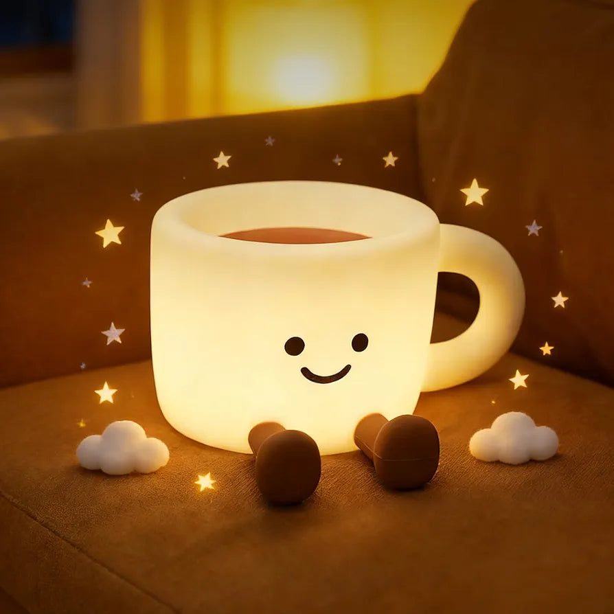 Adjustable Timer Cute Cup Night Lamp
