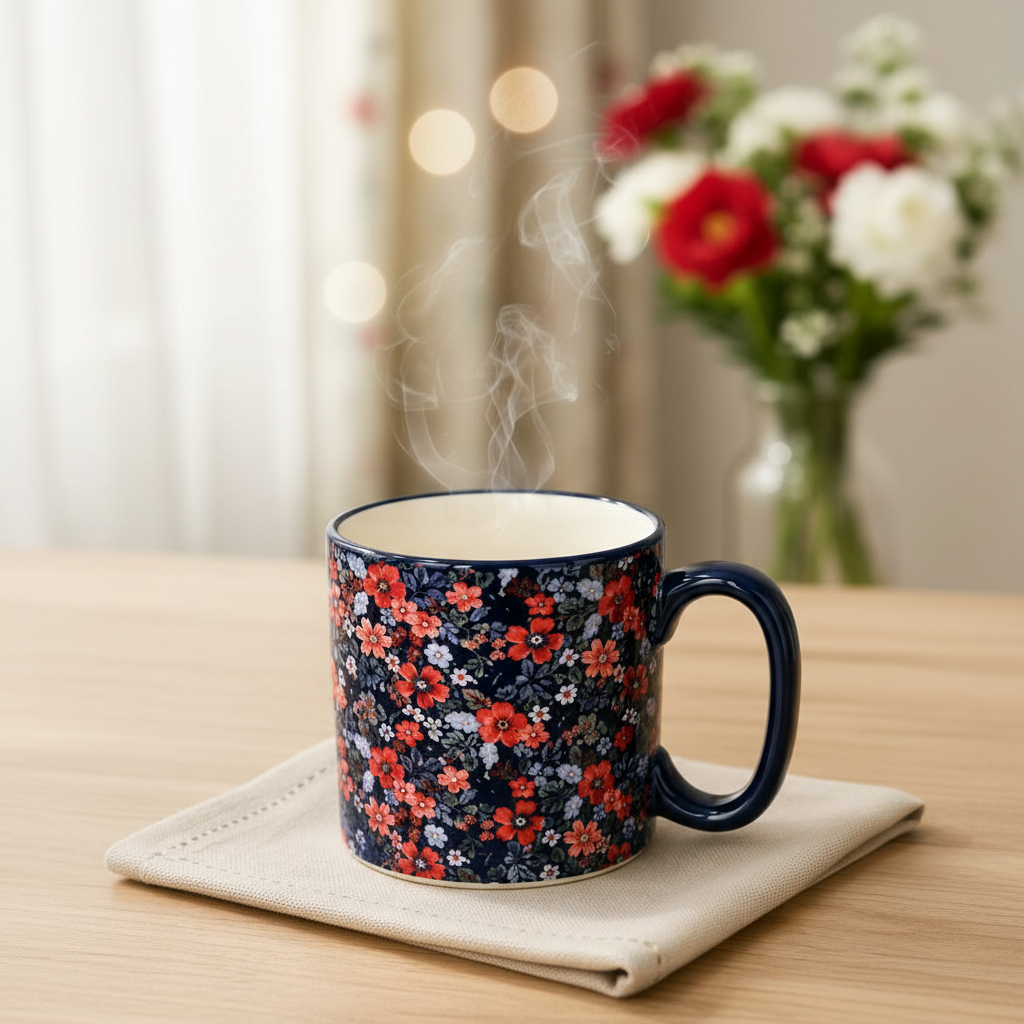 Danny Home 450ML Ceramic Florals Mug