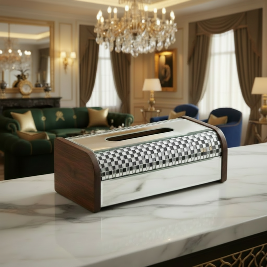 Luxury Home Decor Wooden Tissue Box Holder
