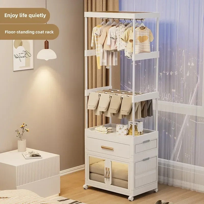 Portable Multifunctional Baby Wardrobe And Storage Cabinet