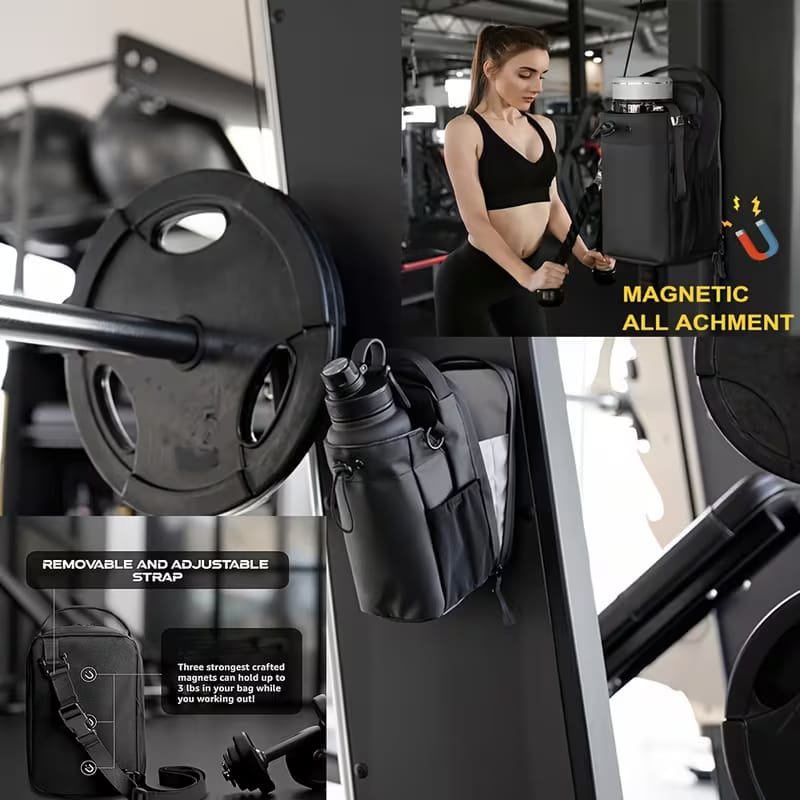 Magnet Gym Bag Portable Water Bottle Holder Bag for Sports Fitness|Clothing, Shoes & Accessories