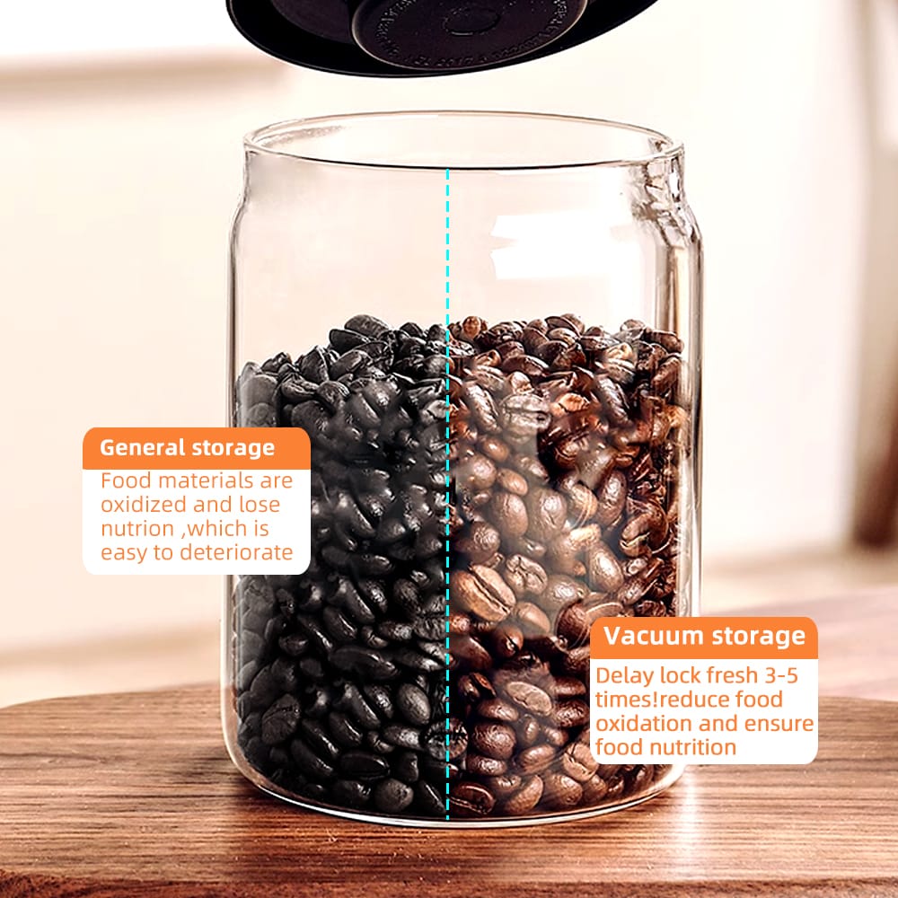 Luxury Quality Kitchen Airtight Glass Storage Jars (3 Different Sizes)