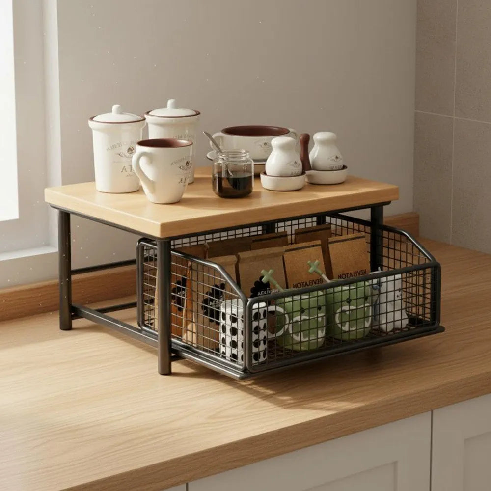 Sliding Countertop Kitchen Storage Organizer