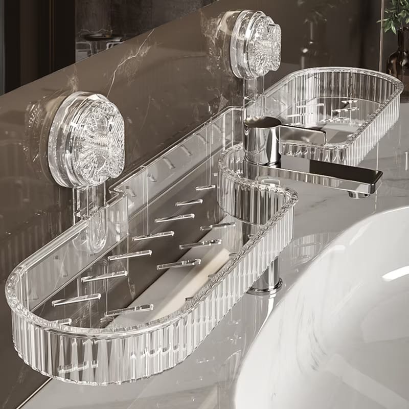 Wall Mounted No Drill Shelf Storage Organizer