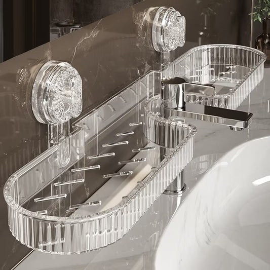 Wall Mounted No Drill Shelf Storage Organizer