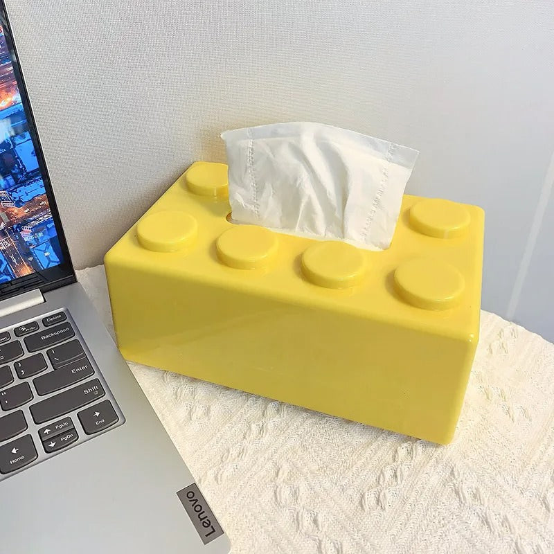 Construction Brick Style Creative Tissue Box Holder