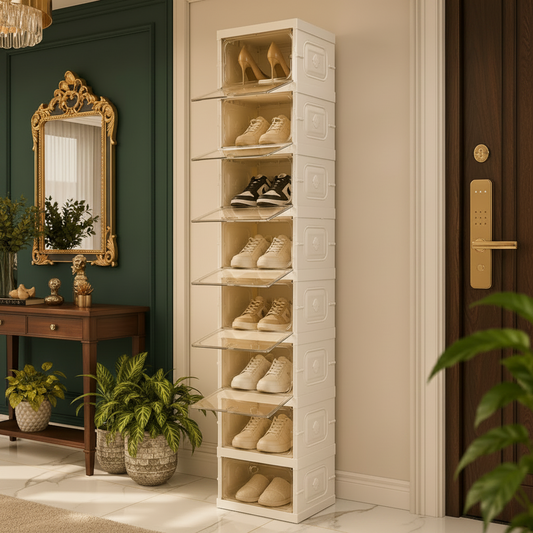 9 Compartments Foldable Storage Shoe Organizer Cabinet
