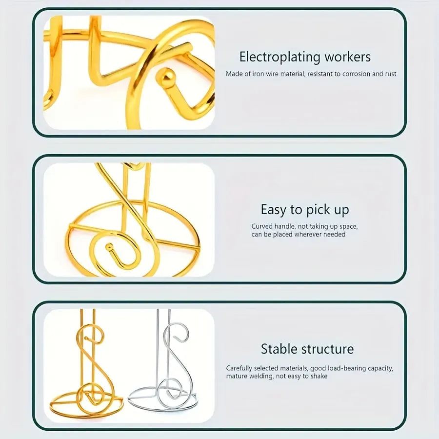 European Style Good quality Golden Tissue Paper Holder