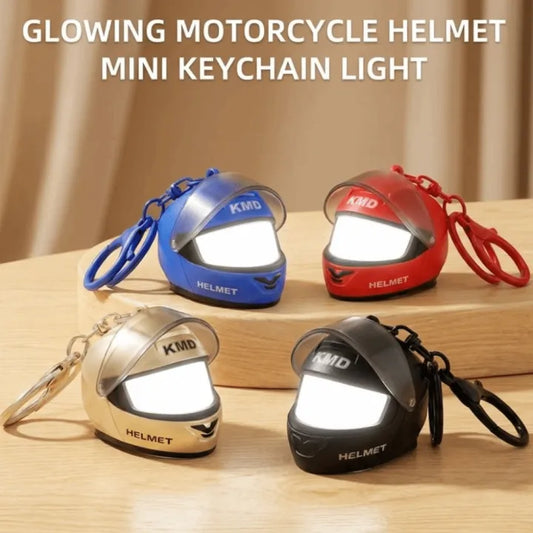 Luminous Mini Helmet LED Light Keychain