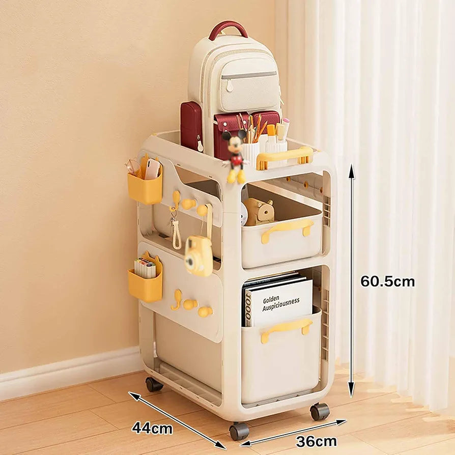 2 Layer Multipurpose Movable Storage Organizer Cart