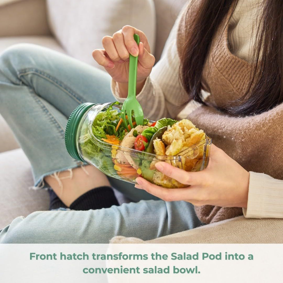 Airtight Salad Jar With Sauce Pot