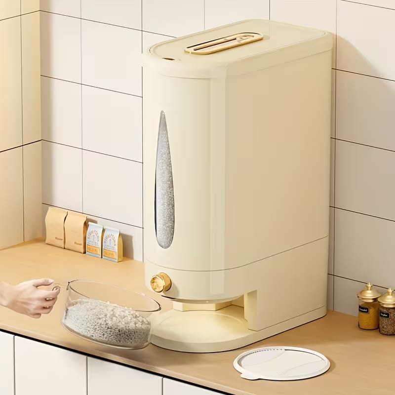 Slim Airtight Rice Storage Container Premium Quality (10KG)