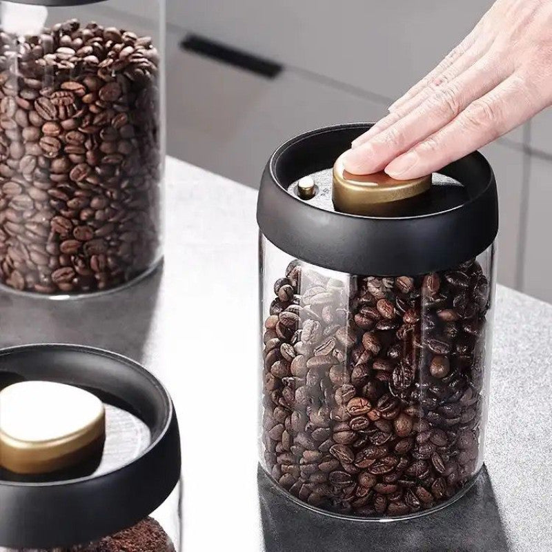 Luxury Quality Kitchen Airtight Glass Storage Jars (3 Different Sizes)