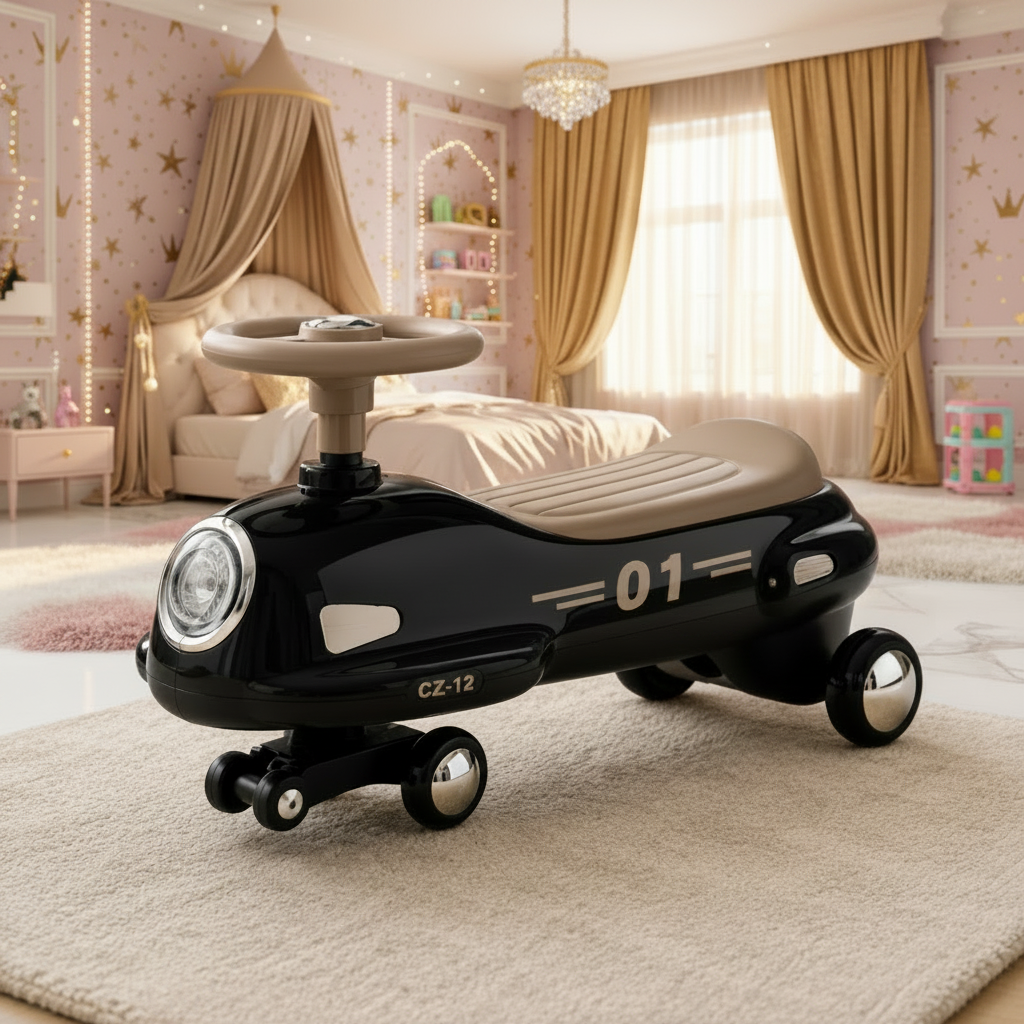 Retro Style Auto Baby Walker Car