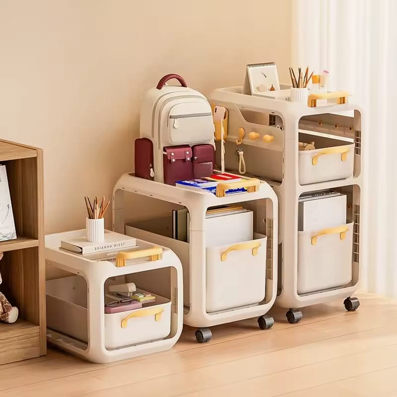 3 Layer Multipurpose Movable Storage Organizer Cart
