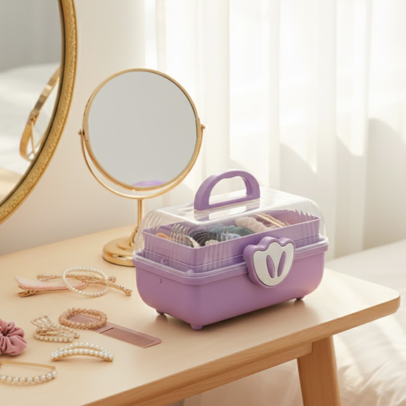 Multilayer Cosmetics, Jewelry And Hair Accessories Storage Box Organizer