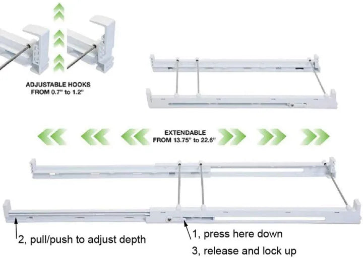 Refrigerator Pull Out Adjustable 18 Slot Egg Drawer Organizer