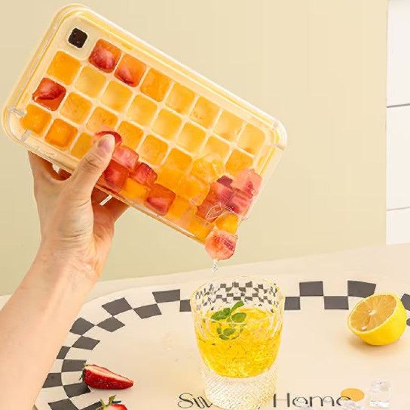 30-Grid Push-Release Ice Cube Tray & Storage Box