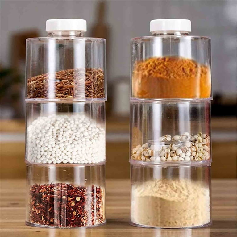 Acrylic Spice Jars Tower (Pack Of 12)
