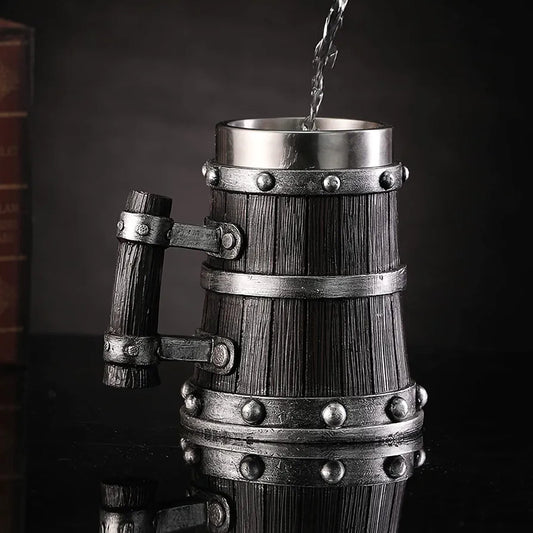 Rustic Barrel Design Coffee Mug